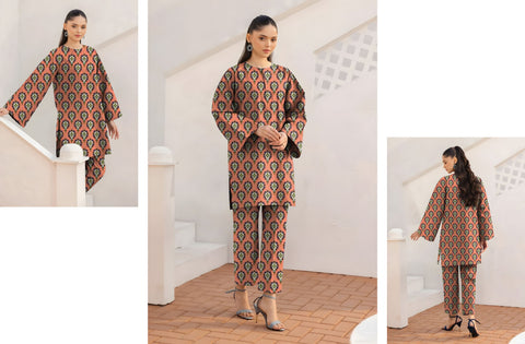 Set of baroque Printed khaddar 2PC