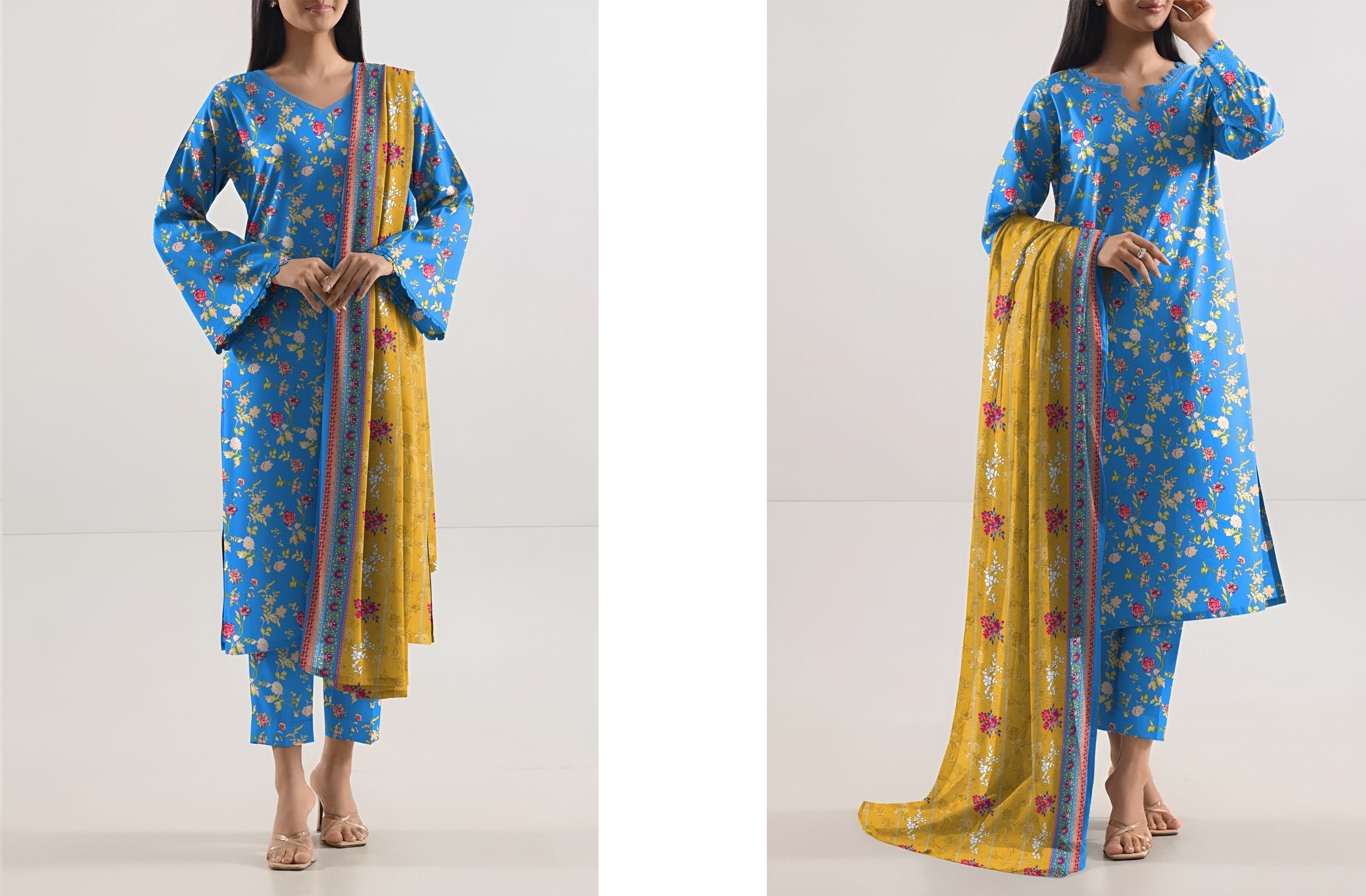Set of kayseria khaddar Printed 3PC 