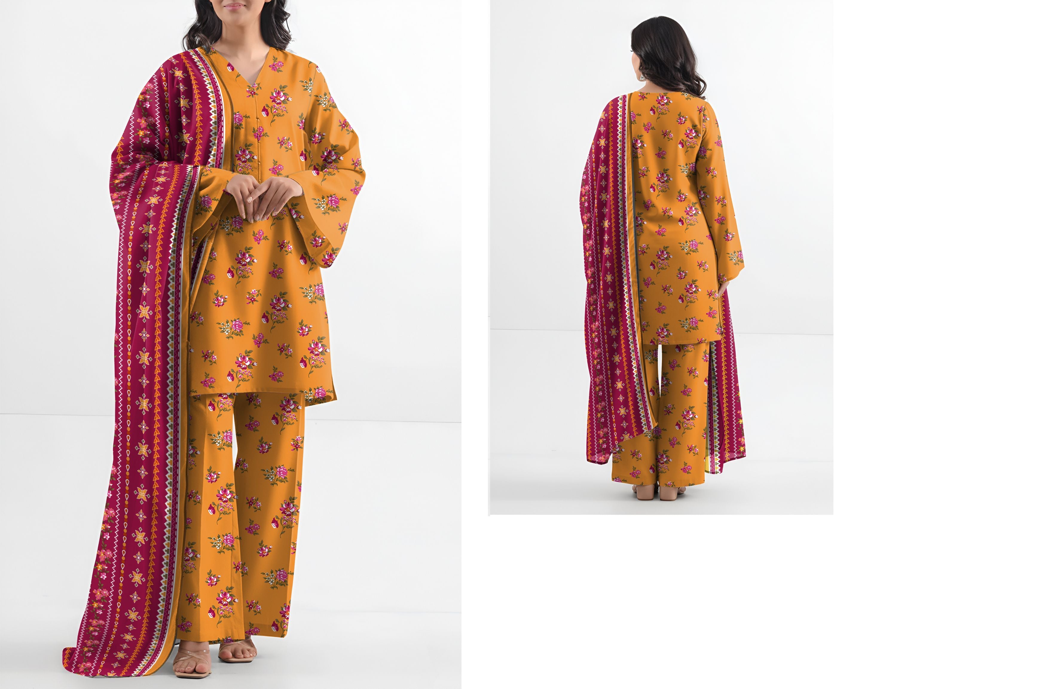 Set of kayseria khaddar Printed 3PC 