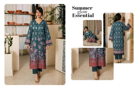 Set of Ripple Emb Print Lawn 2Pc