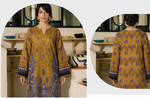 Set of Ripple Emb Print Lawn 2Pc