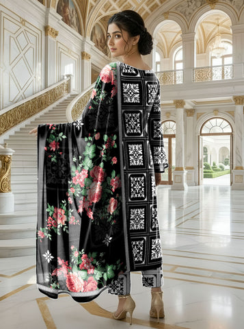 Bareeza Printed Lawn 3PC 7329