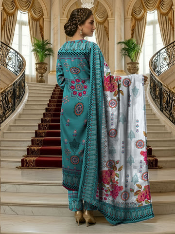 Bareeza Printed Lawn 3PC 7325