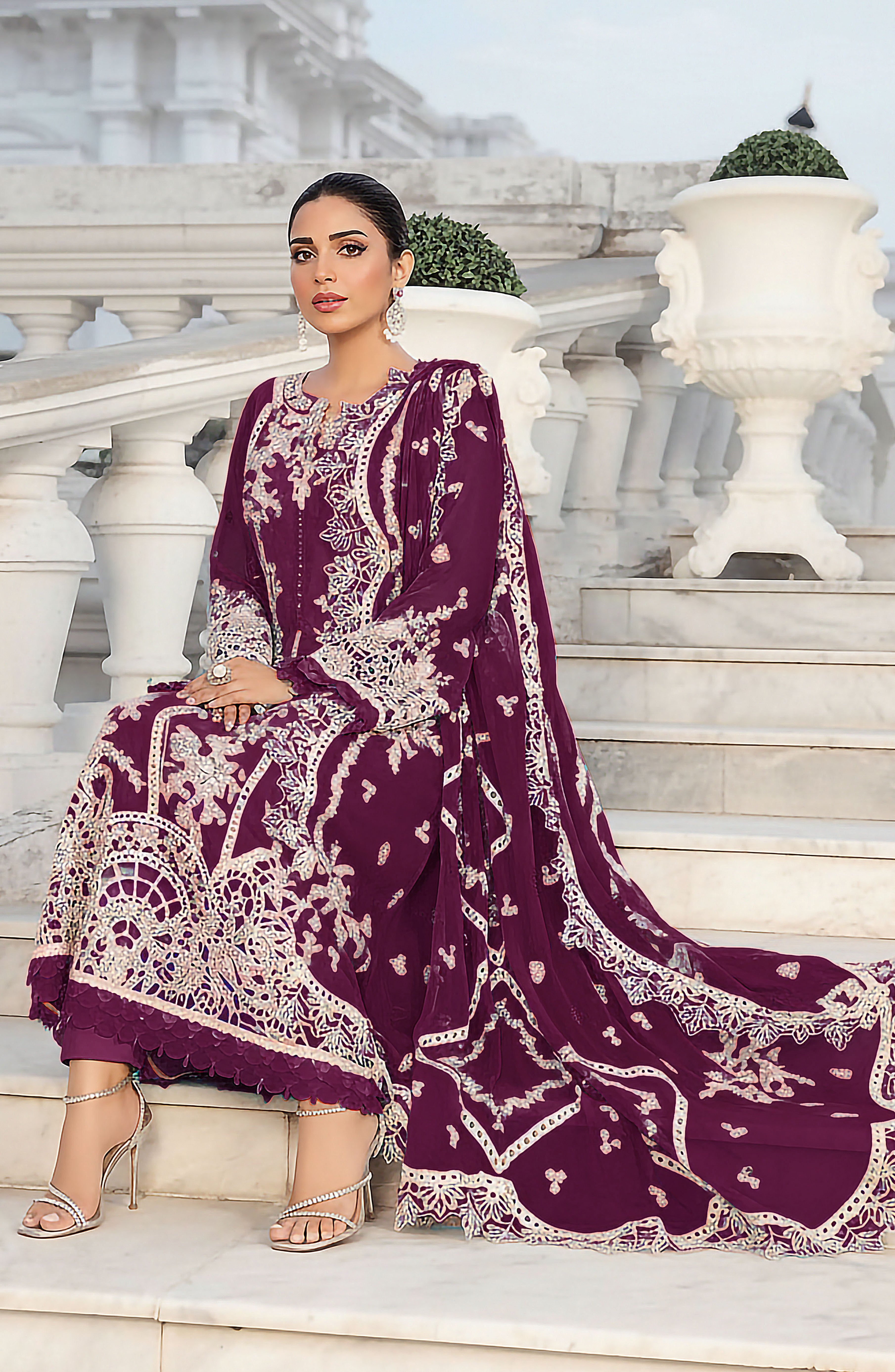 Zarmeen Emaan Premium Viscose Suit ZE-1776