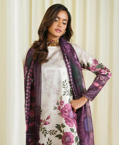 Agha Noor Printed Lawn Suit 3pc AN-7889