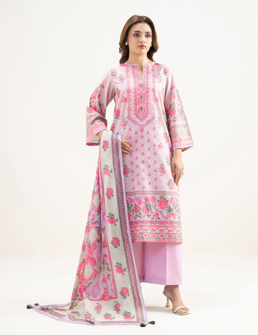 Agha Noor Printed Lawn Suit 3pc AN-7885