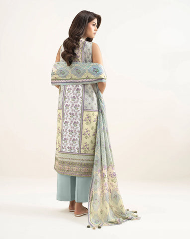 Agha Noor Printed Lawn Suit 3pc AN-7884