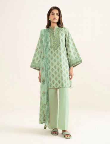 Agha Noor Printed Lawn Suit 3pc AN-7883