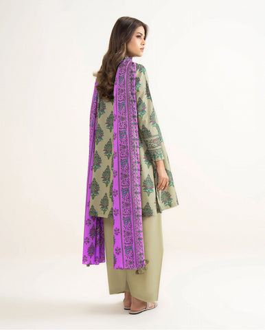 Agha Noor Printed Lawn Suit 3pc AN-7887