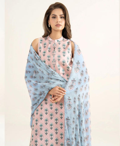 Agha Noor Printed Lawn Suit 3pc AN-7890
