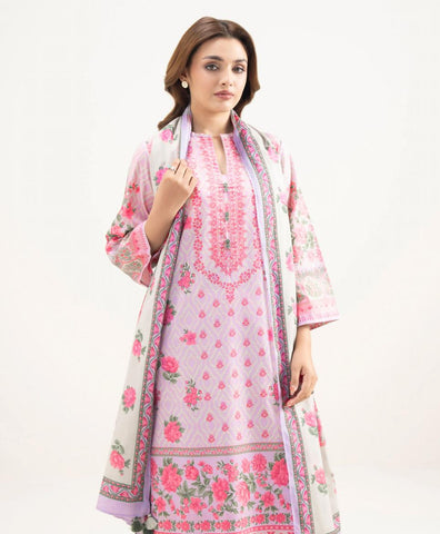 Agha Noor Printed Lawn Suit 3pc AN-7885