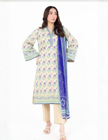 Alkaram Printed Lawn Suit 3pc 001