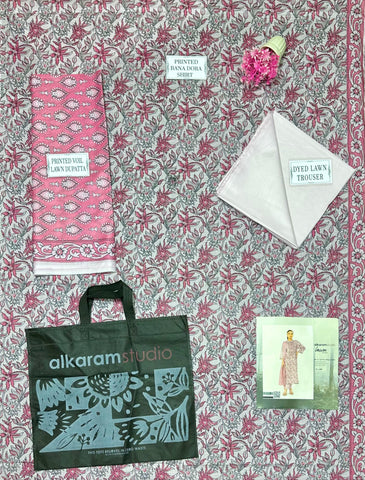 Alkaram Printed Lawn Suit 3pc 002