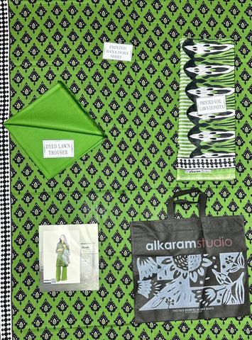 Alkaram Printed Lawn Suit 3pc 007