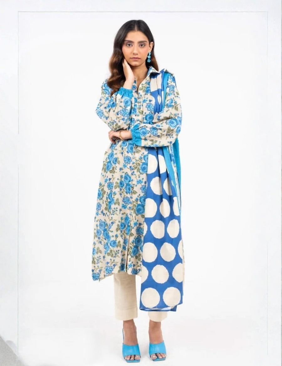 Alkaram Printed Lawn Suit 3pc 004