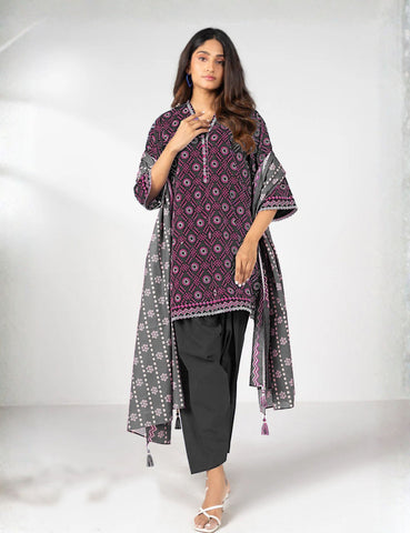 Alkaram Unstitched Printed Vintex Peach 3pc