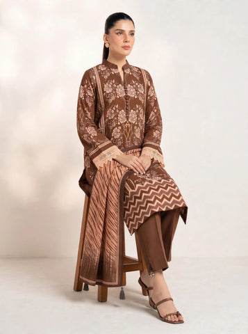 Unstitched Alkaram Studio Printed Khaddar 3-Pc AS8