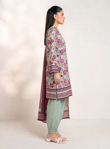 Unstitched Alkaram Studio Printed Khaddar 3-Pc AS9