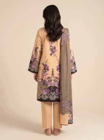 Unstitched Alkaram Studio Printed Khaddar 3-Pc AS6