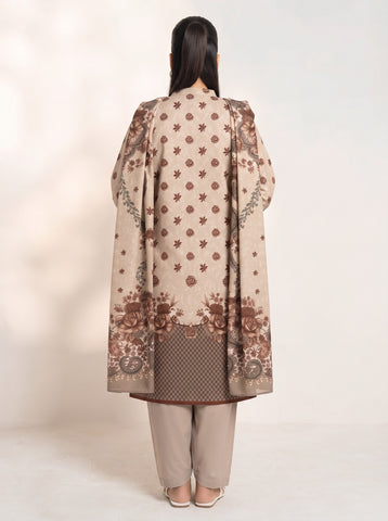 Unstitched Alkaram Studio Printed Khaddar 3-Pc AS1
