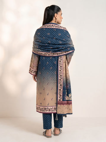 Unstitched Alkaram Studio Printed Khaddar 3-Pc AS5