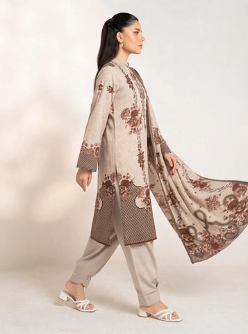 Unstitched Alkaram Studio Printed Khaddar 3-Pc AS1