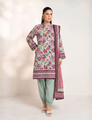 Unstitched Alkaram Studio Printed Khaddar 3-Pc AS9