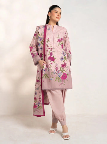 Unstitched Alkaram Studio Printed Khaddar 3-Pc AS3