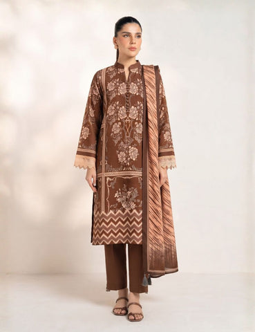 Unstitched Alkaram Studio Printed Khaddar 3-Pc AS8