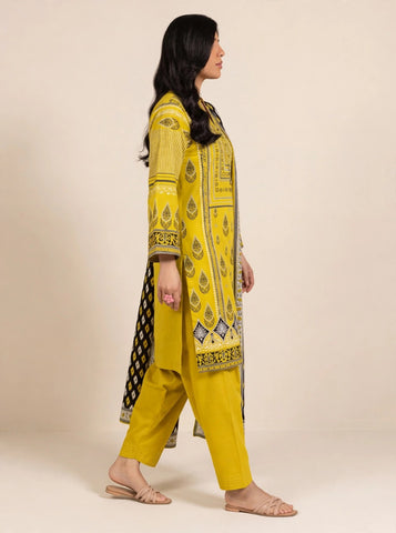 Unstitched Alkaram Studio Printed Khaddar 3-Pc AS2