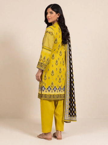 Unstitched Alkaram Studio Printed Khaddar 3-Pc AS2