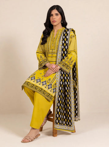 Unstitched Alkaram Studio Printed Khaddar 3-Pc AS2