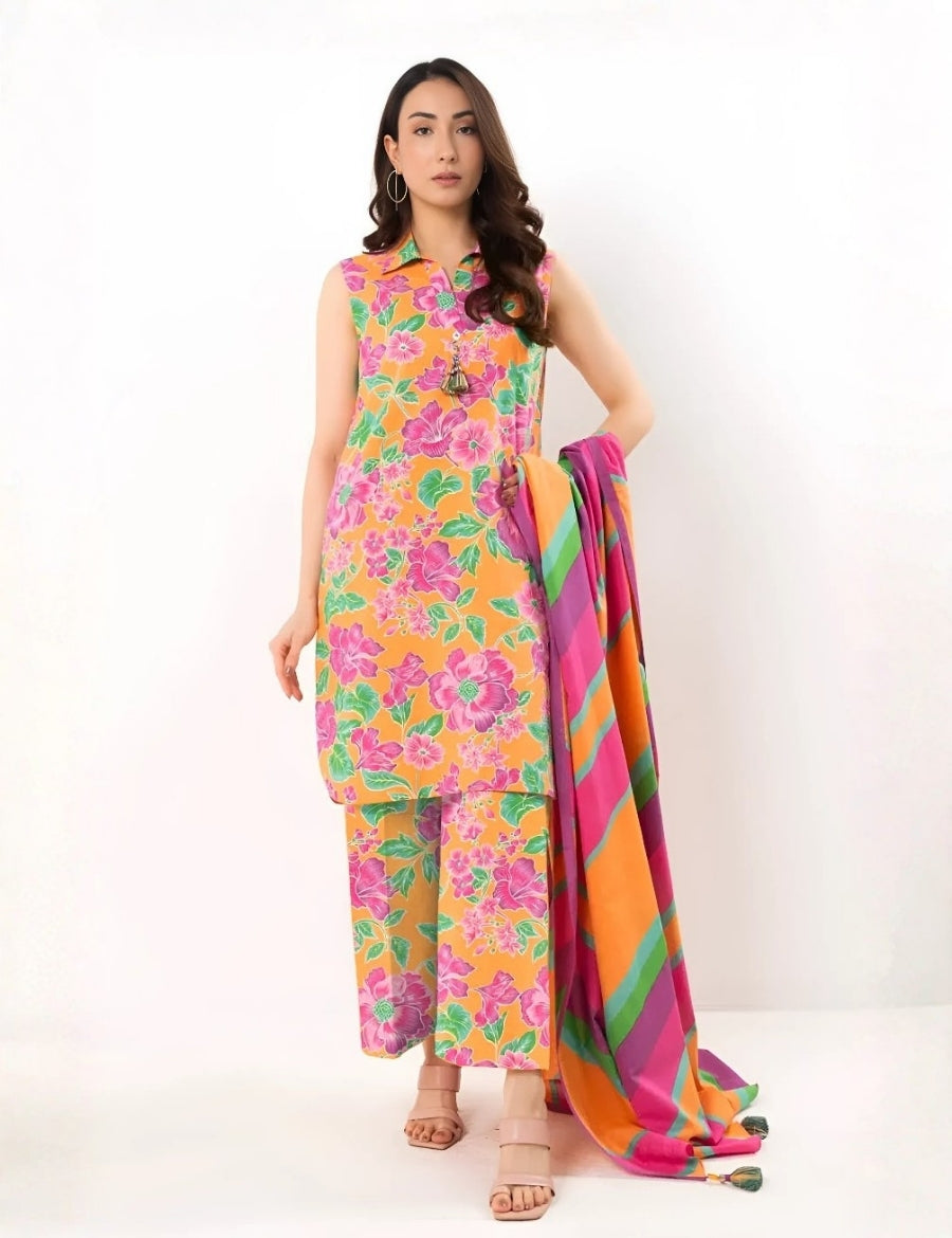 Alkaram Studio Printed Suit 3pc V-12