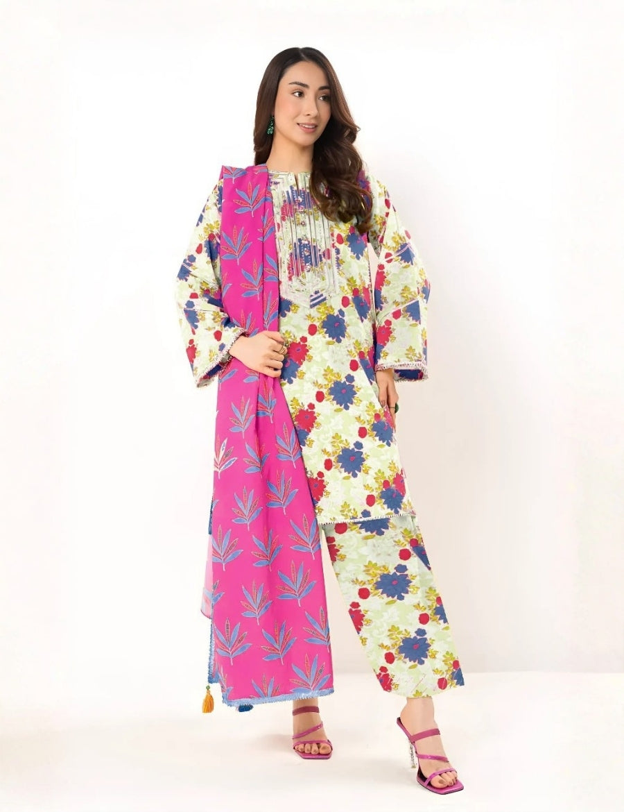 Alkaram Studio Printed Suit 3pc V-12