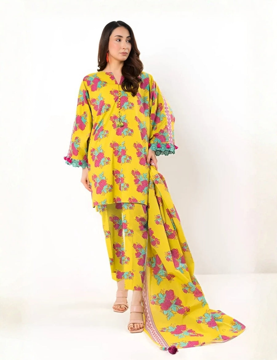 Alkaram Studio Printed Suit 3pc V-12