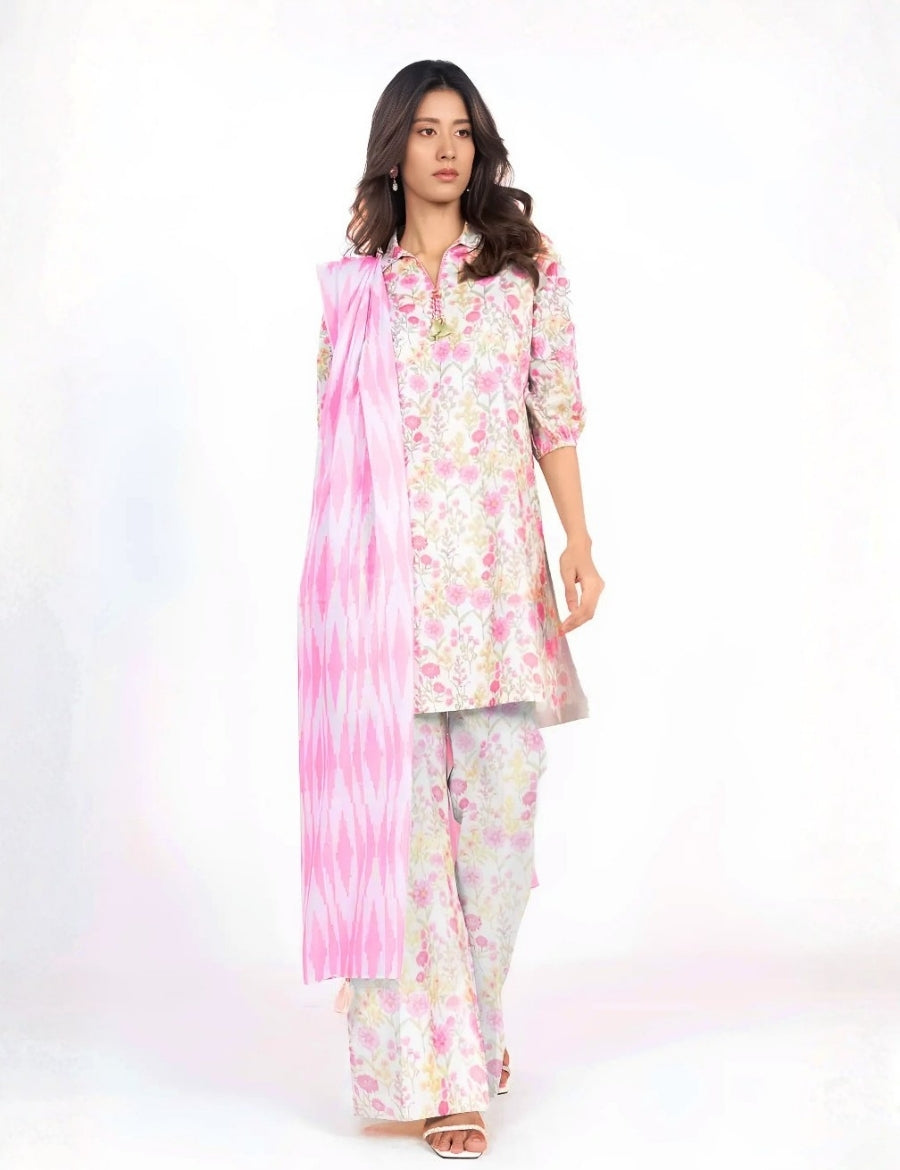 Alkaram Studio Printed Suit 3pc V-12
