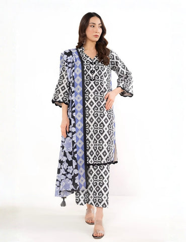 Alkaram Studio Printed Suit 3pc V-12
