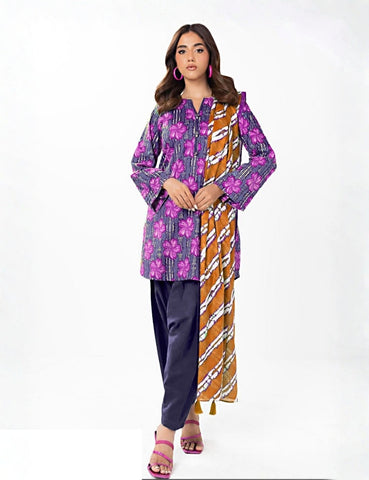 Alkaram Studio Printed Suit 3pc V-7
