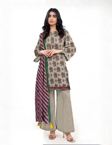 Alkaram Studio Printed Suit 3pc V-7