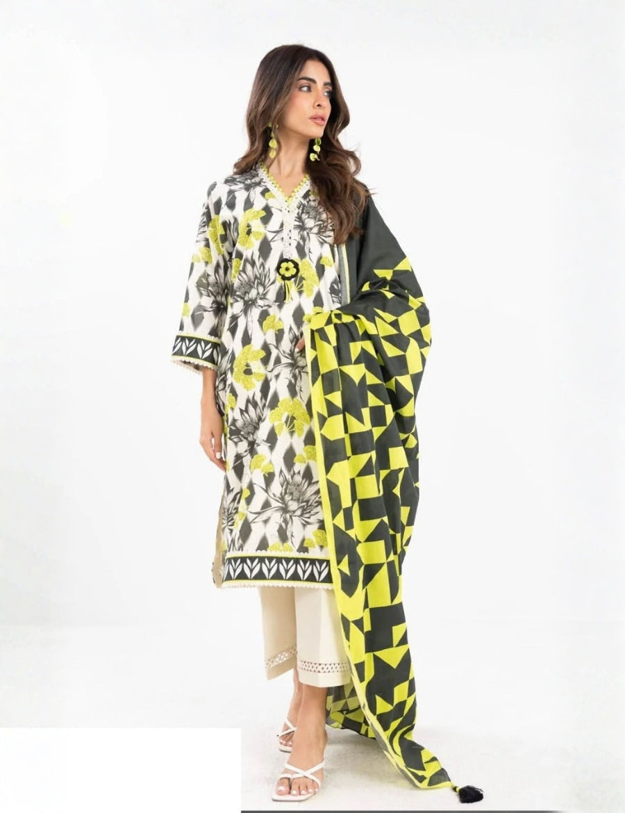 Alkaram Studio Printed Suit 3pc V-7