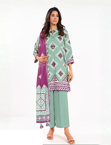 Alkaram Studio Printed Suit 3pc V-7