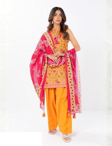 Alkaram Studio Printed Suit 3pc V-7