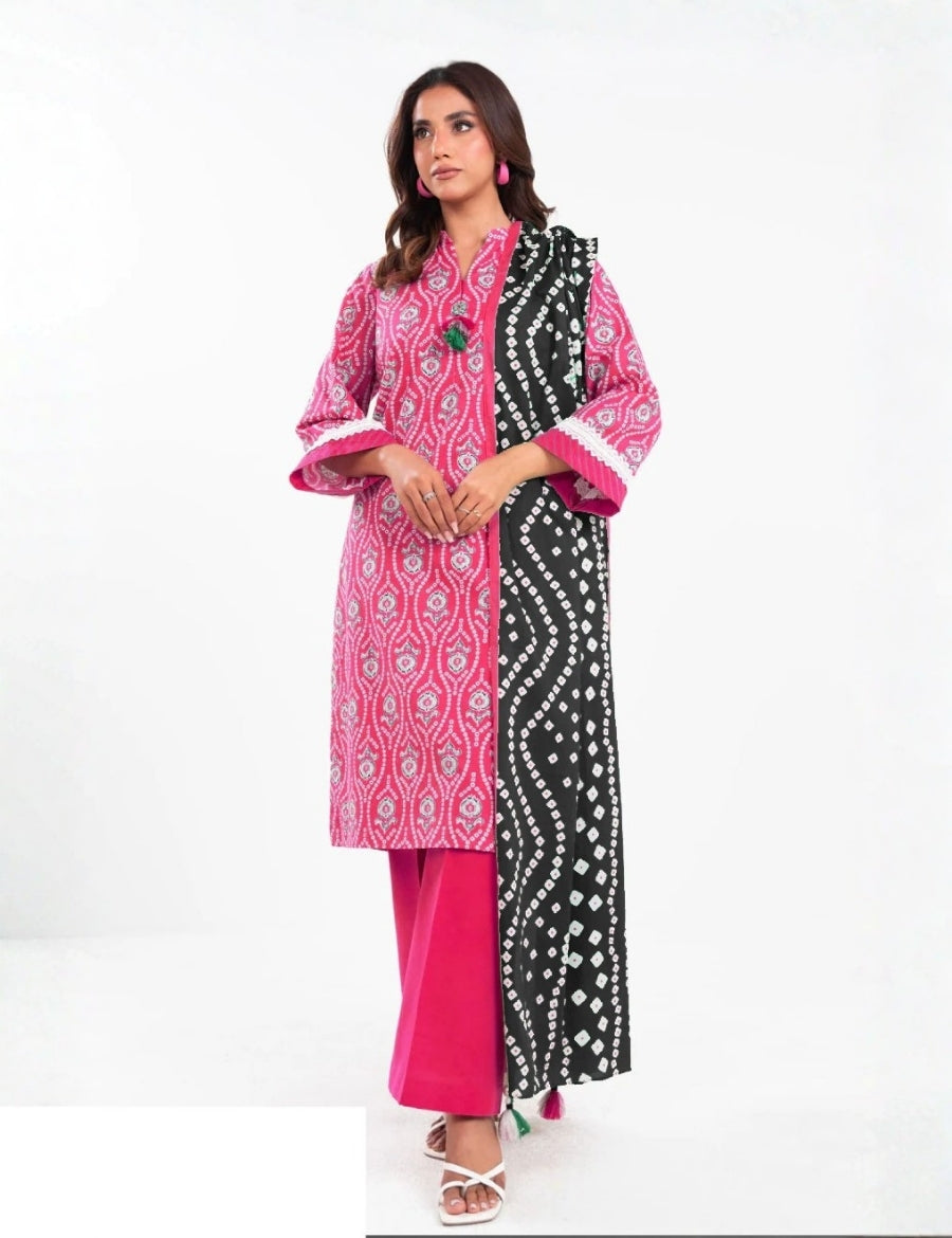 Alkaram Studio Printed Suit 3pc V-7