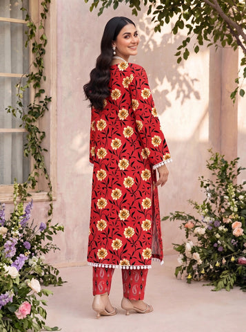 Unstitched Bareeza Printed Silk 2-Pc PR-8261