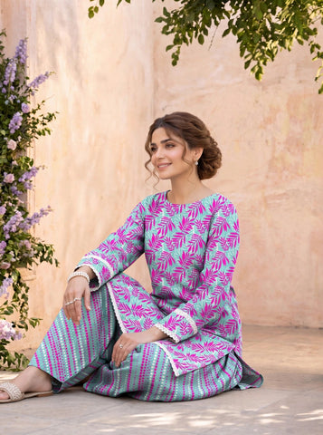 Unstitched Bareeza Printed Silk 2-Pc PR-8264