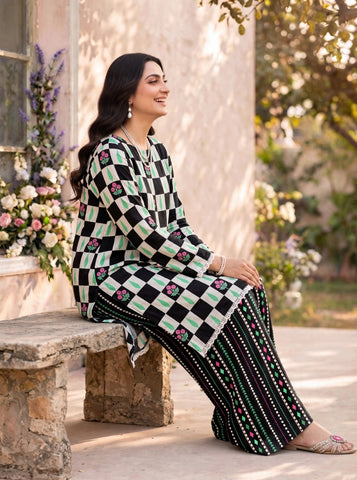 Unstitched Bareeza Printed Silk 2-Pc PR-8263