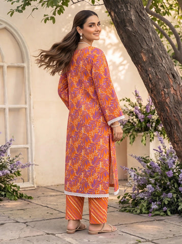 Unstitched Bareeza Printed Silk 2-Pc PR-8265