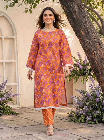 Unstitched Bareeza Printed Silk 2-Pc PR-8265