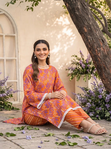 Unstitched Bareeza Printed Silk 2-Pc PR-8265