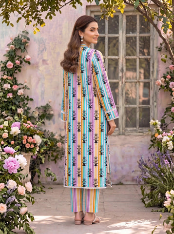 Unstitched Bareeza Printed Silk 2-Pc PR-8267